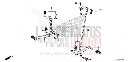 PEDALE CBR650RAK de 2019